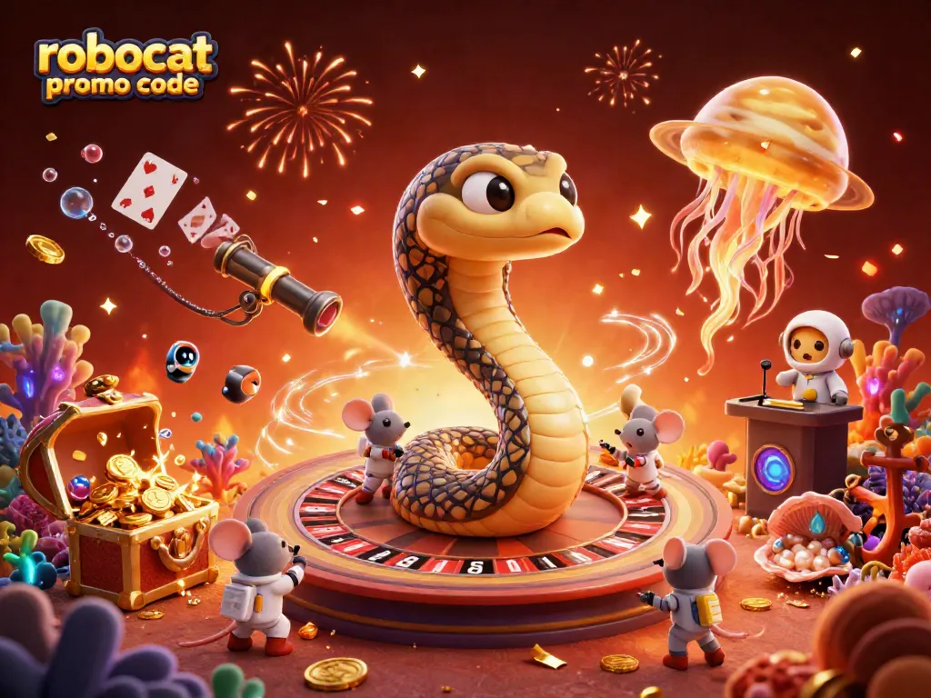 Experience the thrill of the robocat promo code with astronaut mice betting on a cosmic roulette wheel